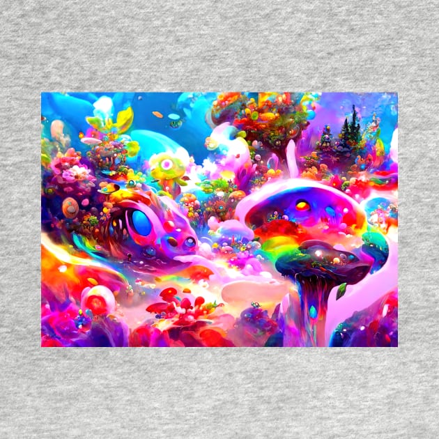 Color Globs | Rainbow Reef Ascension by AlexandrAIart